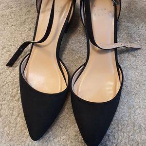 A New Day Suede Block Heels with Ankle Strap